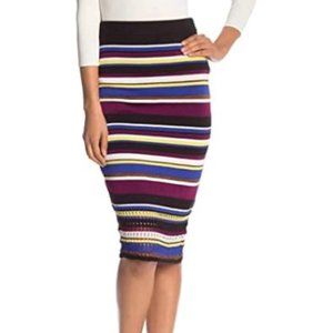 RACHEL Rachel Roy Sweater Striped Pencil Skirt XS